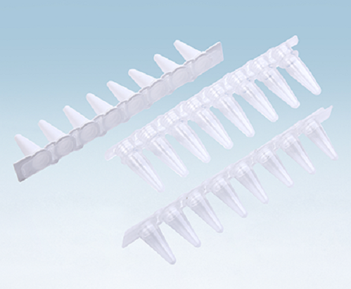 Ingenuitech 0.2ml PCR八聯(lián)排管，平蓋透明